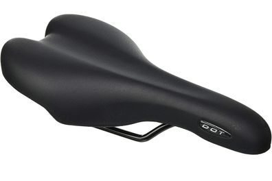 MTB-Sattel gepolstert Schwarz