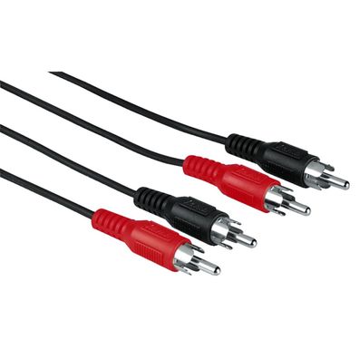 Audio-Kabel 1,2m 2x Cinch-Stecker Stereo
