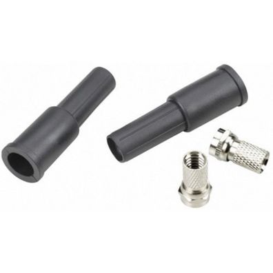 F-Stecker Set mit Wetterschutz
