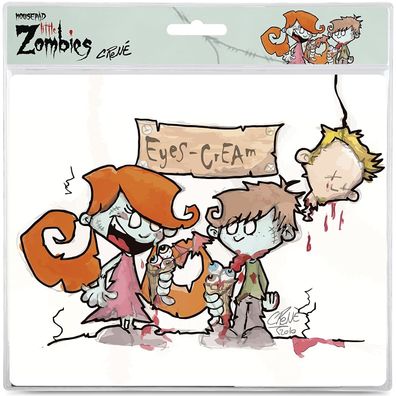 Mousepad Little Zombies Eyes Creme