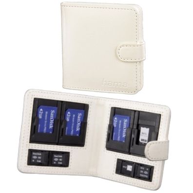 Memory Card Case Vegas Gr. S Weiß für Memory-Stick