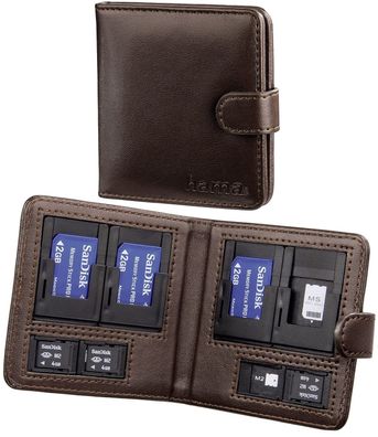 Memory Card Case Vegas Gr. S Braun für Memory-Stick