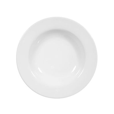 12 x Suppenteller rund 22 cm - Seltmann Weiden Rondo Liane weiß
