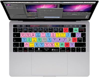 Premiere Pro Tastatur Cover Deutsch für MacBook Pro 13"/15" ab 2016