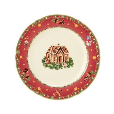 2 x Frühstücksteller rund 20 cm - Seltmann Weiden Marieluise Weihnachtsnostalgie