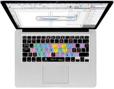 InDesign Tastatur Cover Deutsch für MacBook Pro/Air