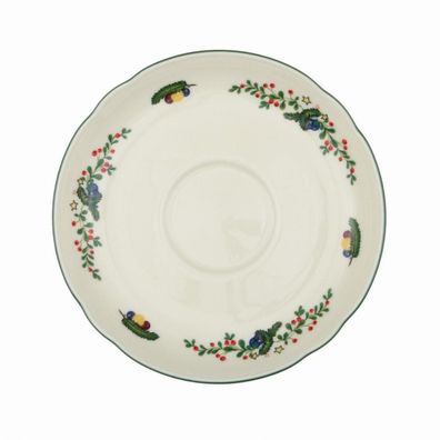 2 x Kombi-Untertasse 15 cm - Seltmann Weiden Marieluise Weihnachten
