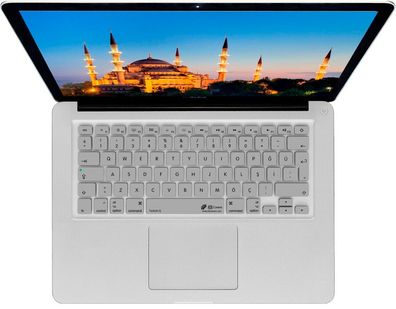 Tastatur Cover Türkisch Silber für MacBook Pro/Air