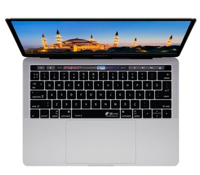 Tastatur Cover Türkisch Schwarz für MacBook Pro 13"/15" ab 2016