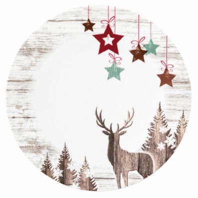2 x Speiseteller rund 28 cm - Seltmann Weiden Life Christmas
