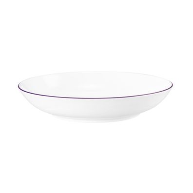 2 x Suppenteller rund 21 cm - Seltmann Weiden Lido V4 violett 10865