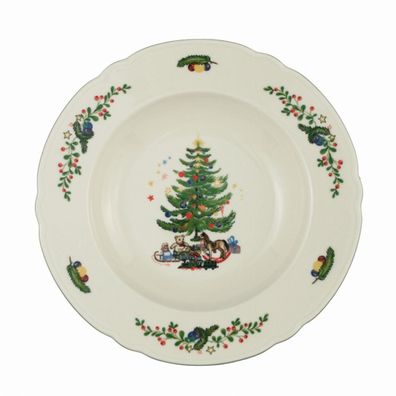 2 x Suppenteller rund 23 cm - Seltmann Weiden Marieluise Weihnachten
