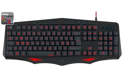 LAMIA Gaming Tastatur Schwarz Nordic Layout