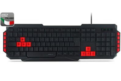Ludicium Gaming Tastatur Schwarz IT Layout