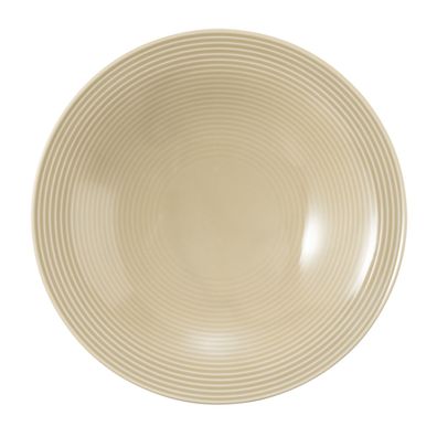 3 x Suppenteller rund 22,5 cm - Seltmann Weiden Beat Sandbeige