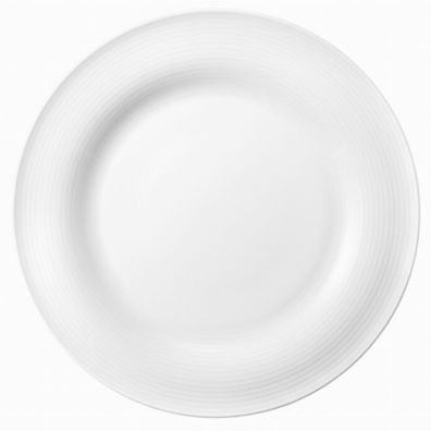 4 x Speiseteller rund 27,5 cm - Seltmann Weiden Beat Weiß uni