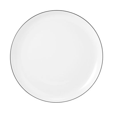 6 x Frühstücksteller rund 20 cm - Seltmann Weiden Lido Black Line 10826