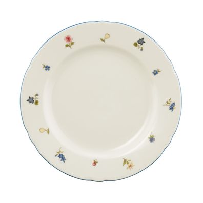 6 x Frühstücksteller rund 20 cm - Seltmann Weiden Marieluise elfenbein Streublume 3