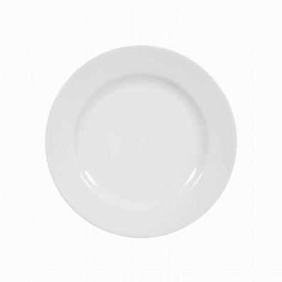 6 x Frühstücksteller rund 20 cm - Seltmann Weiden Rondo Liane weiß