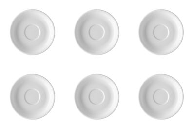 6 x Kaffee-/Tee-Untertasse 14 cm - Trend Weiß - Thomas - 11400-800001-14741