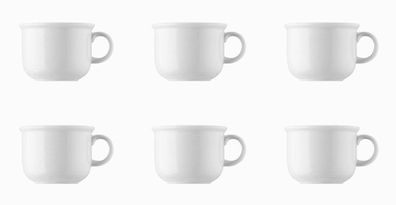 6 x Kaffee-Obertasse - Trend Weiß - Thomas - 11400-800001-14742 Porzellan Geschirr