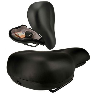 Sattel Touren/City Aufbewahrung Schwarz