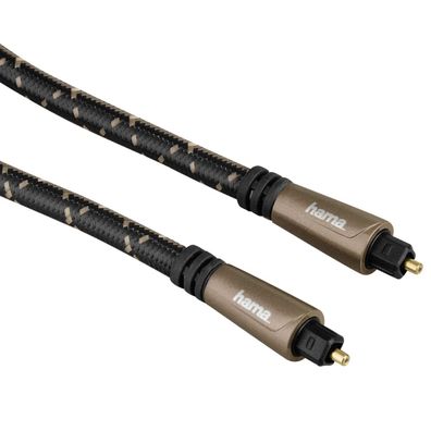 Optisches Kabel 0,75mToslink Metall-Stecker Gewebe