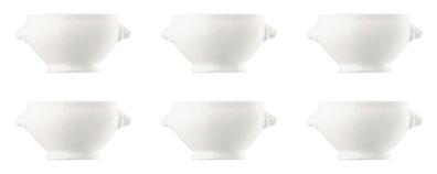 6 x Löwenkopfterrine - Maria Theresia Weiß - Hutschenreuther - 02013-800001-11041