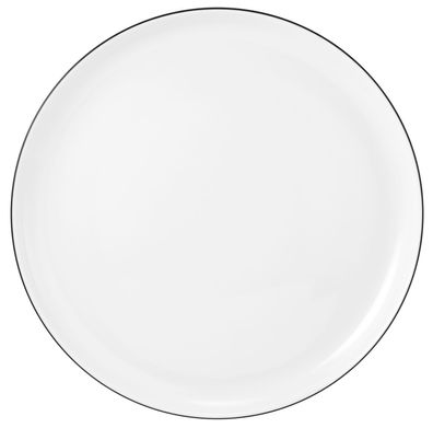 6 x Speiseteller rund 26 cm - Seltmann Weiden Lido Black Line 10826