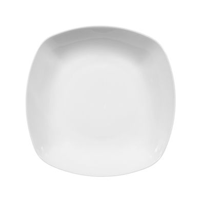 6 x Suppenteller eckig 21 cm - Seltmann Weiden Lido weiß uni 3