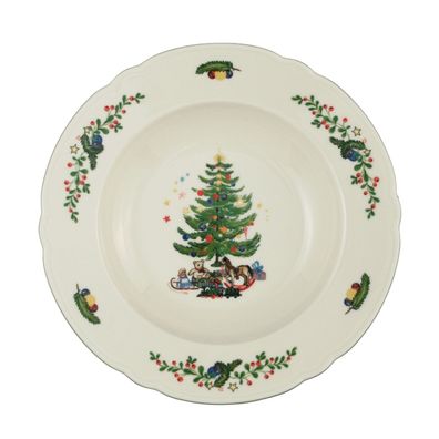 6 x Suppenteller rund 23 cm - Seltmann Weiden Marieluise Weihnachten