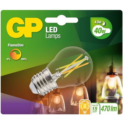 Vintage LED Filament E27 A45 Mini Birne 4,5W/40W Dimmbar