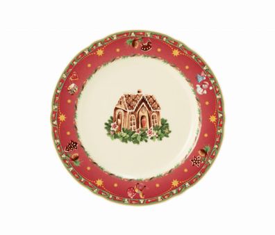 Brotteller rund 17 cm - Seltmann Weiden Marieluise Weihnachtsnostalgie
