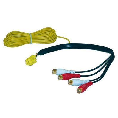 Line Out Adapter Mini-ISO auf Cinch