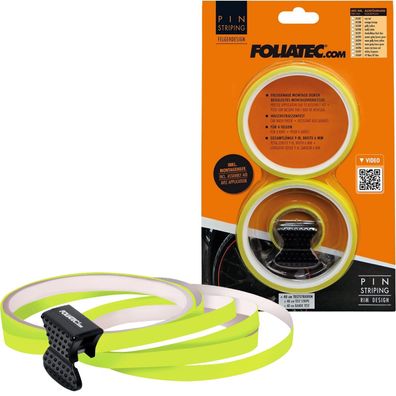 PIN Striping Felgendesign inkl. Montagetool Neon Gelb
