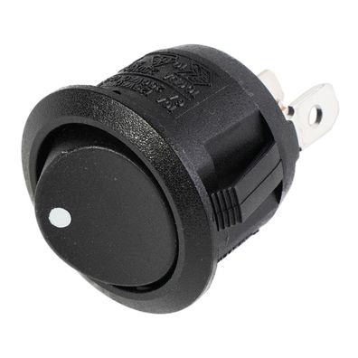 Wipp-Schalter rund 230V-250V 6A Schwarz
