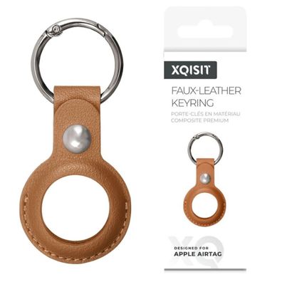 Kunstleder Keyring Braun für Apple Airtag
