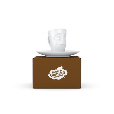 Fiftyeight Espressotasse Verdutzt 80 ml weiß Mokkatasse