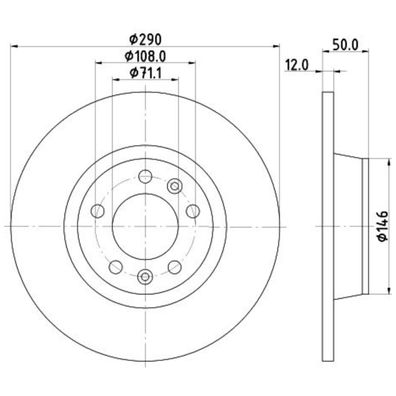 2x Bremsscheibe Hinten für Peugeot 407 Coupe