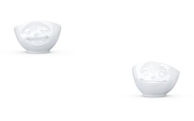 Fiftyeight Bundle Schalen-Set 2-tlg. 500 ml Nr 013, Müslischalen weiß