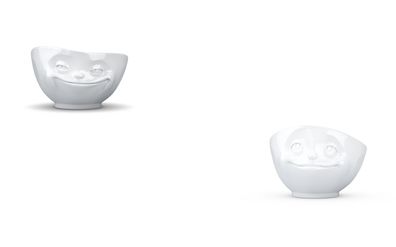 Fiftyeight Bundle Schalen-Set 2-tlg. 500 ml Nr 010, Müslischalen weiß