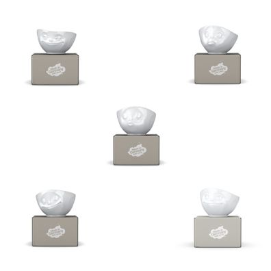 Fiftyeight Schalen-Set 5-tlg. 500 ml Nr 001 weiß Müslischalen