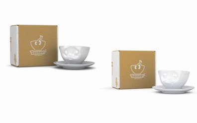 Fiftyeight Tassen-Set 2-tlg. 200 ml Nr 037 weiß Kaffeetassen