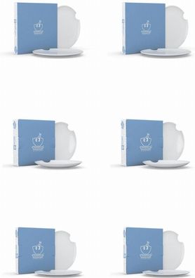 Fiftyeight Teller-Set 12-tlg. - Speiseteller + Suppenteller - Kuchenteller (mit Biss)