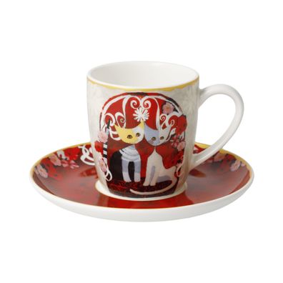 GOEBEL Wohnaccessoires Künstler-espressotasse TEMPLI DELL AMORE ROSINA Wachtmeister