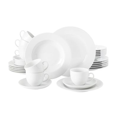 Kombiservice 60-teilig A - Seltmann Weiden Rondo Liane weiß