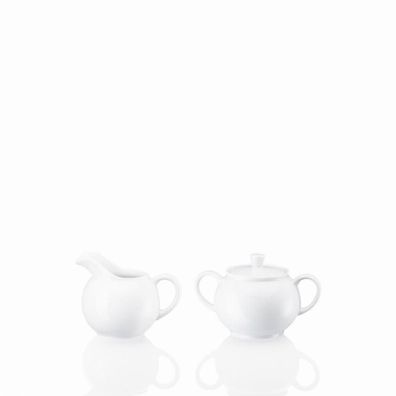 Milch- / Zuckerset 6 Personen 2-tlg. - Milchkännchen Zuckerdose - FORM 1382 Weiß