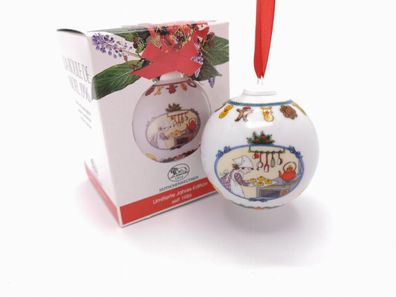 Porzellankugel Weihnachtskugel 1996 - Hutschenreuther - in OVP