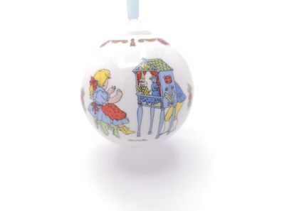 Porzellankugel Weihnachtskugel 1987 - Hutschenreuther - OHNE Verpackung