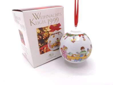 Porzellankugel Weihnachtskugel 1999 - Hutschenreuther - in OVP